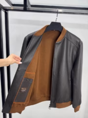 Кожаный бомбер Loro Piana — изображение 2