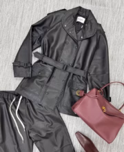 Кожаная куртка Yves Saint Laurent