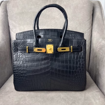Сумка Hermes из кожи крокодила 25 см