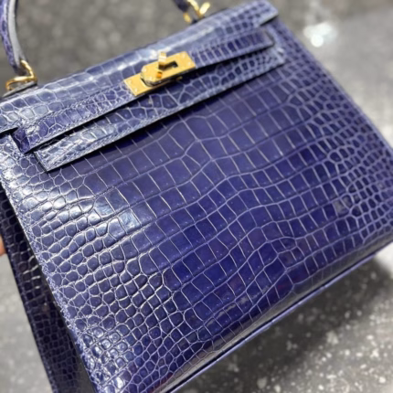 Сумка Hermes из кожи крокодила 25 см