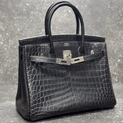 Сумка Hermes из кожи крокодила 30 см