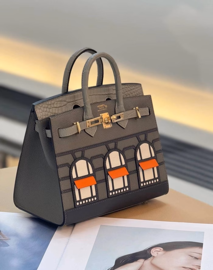 Сумка Hermes из кожи крокодила — изображение 4