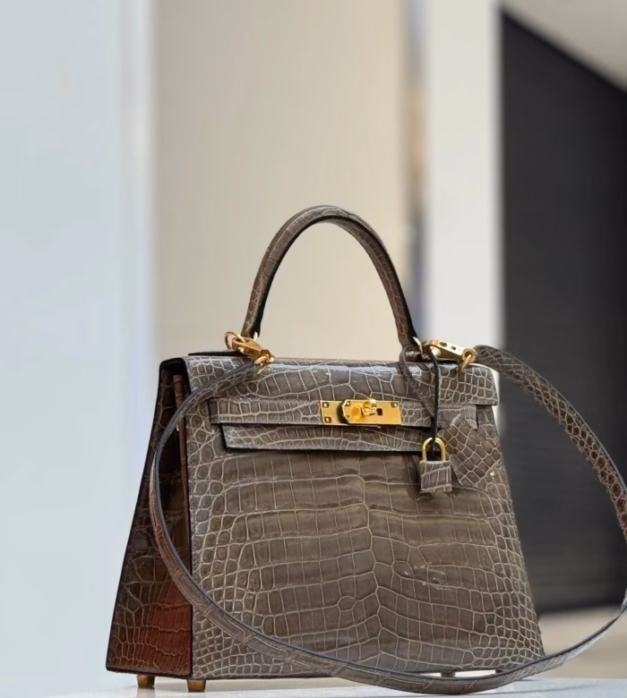 Сумка Hermes из кожи крокодила — изображение 5