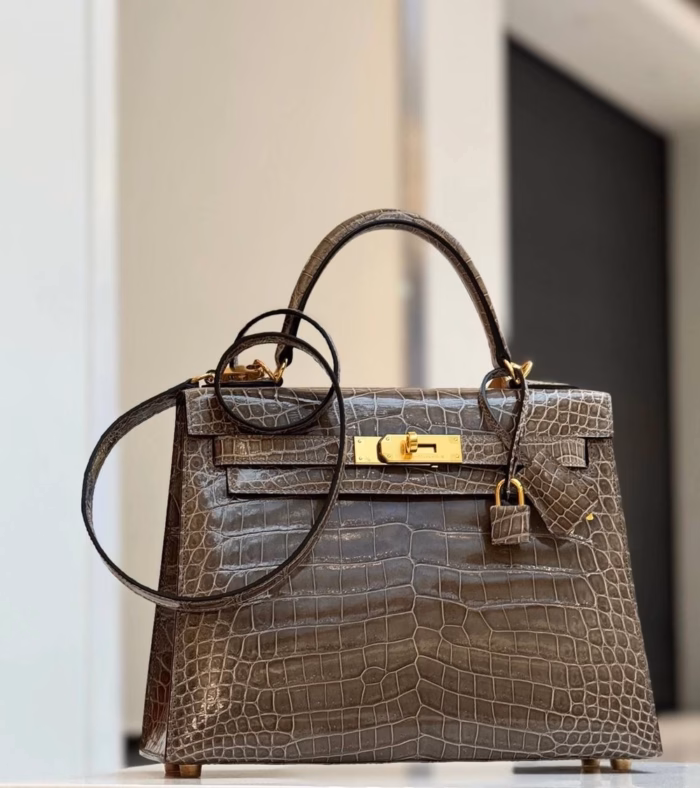 Сумка Hermes из кожи крокодила — изображение 1
