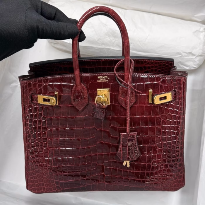 Сумка Hermes из кожи крокодила — изображение 1