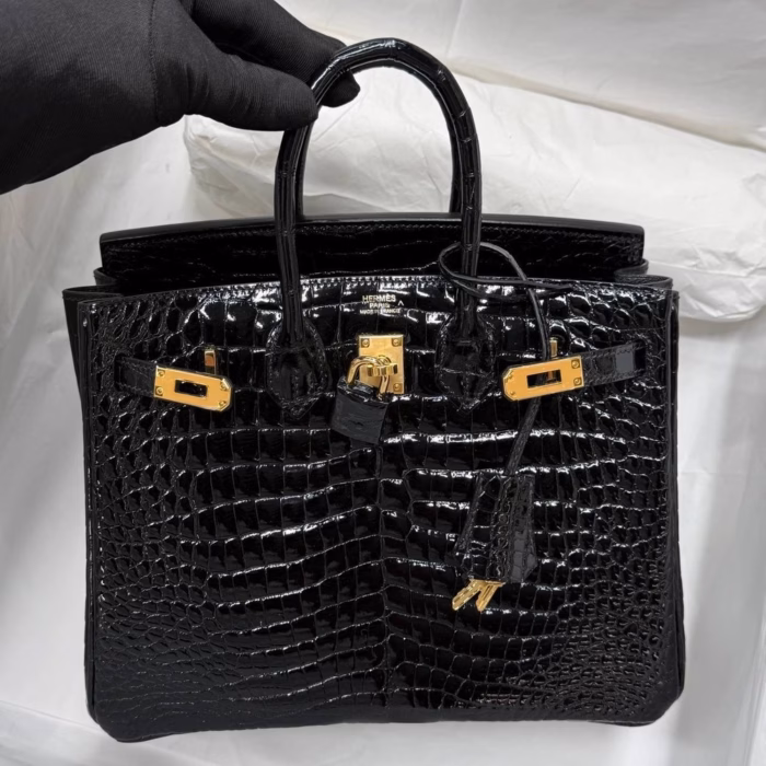 Сумка Hermes из кожи крокодила — изображение 1