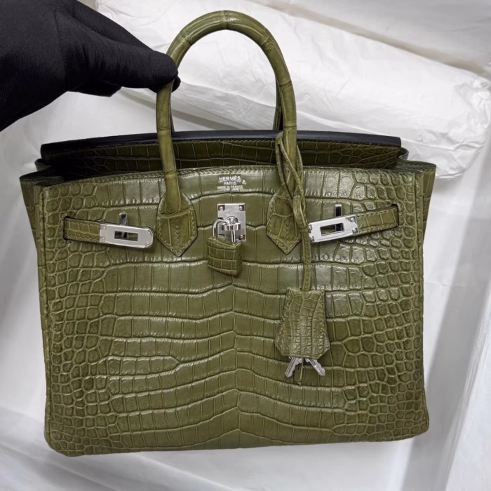 Сумка Hermes из кожи крокодила — изображение 1