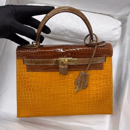 Сумка Hermes из кожи крокодила