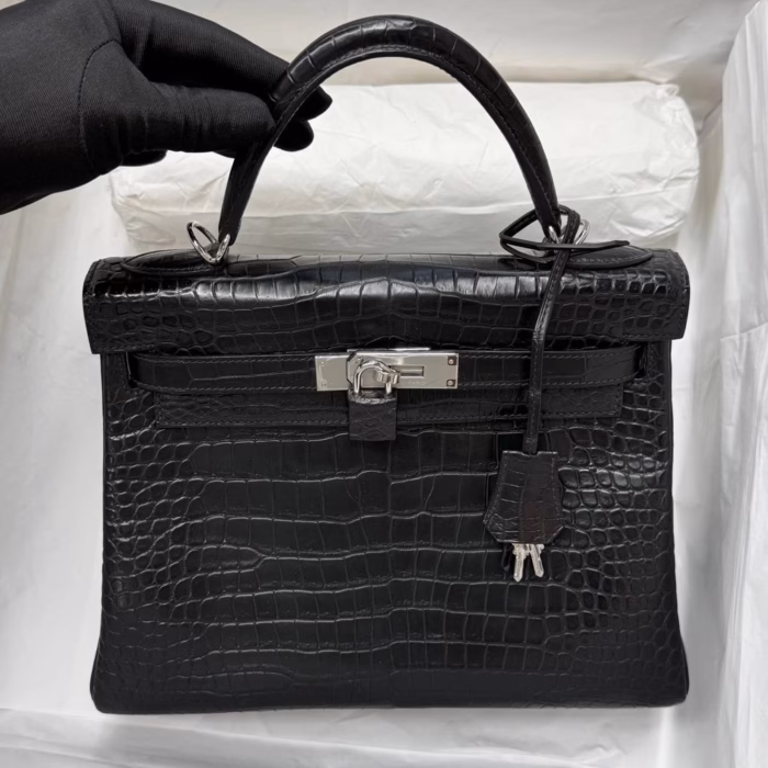 Сумка Hermes из кожи крокодила — изображение 1