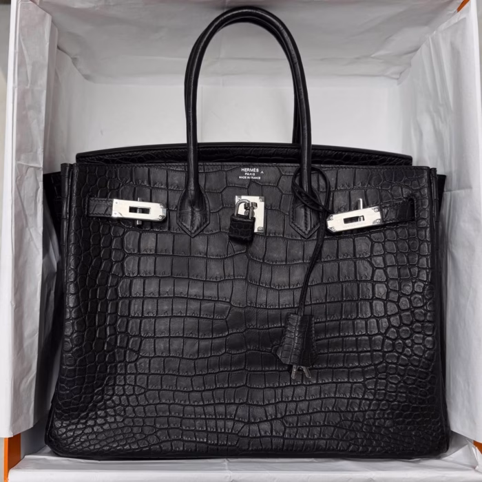 Сумка Hermes из кожи крокодила — изображение 1