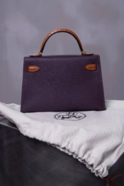 Сумка Hermes вставки из кожи крокодила — изображение 2